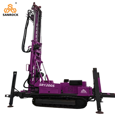 Water Well Drilling Rig With Foam Pump 1200m Water Drilling Rig Hydraulic Water Drilling Machine