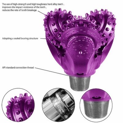 Supplier TCI Tricone Cone Drill Bit Bearing Sealed Three Roller Drill Bit Mining Button Drilling Bit