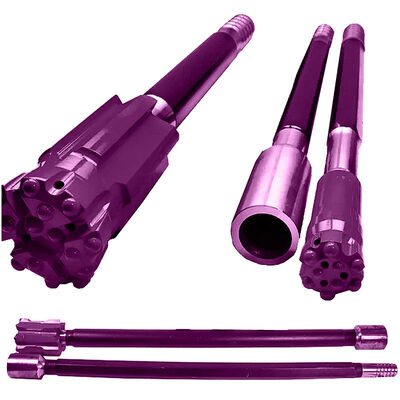 Rock Drill Rod Mining Drilling Tools T38 Top Hammer Threaded Extension Drill Rod