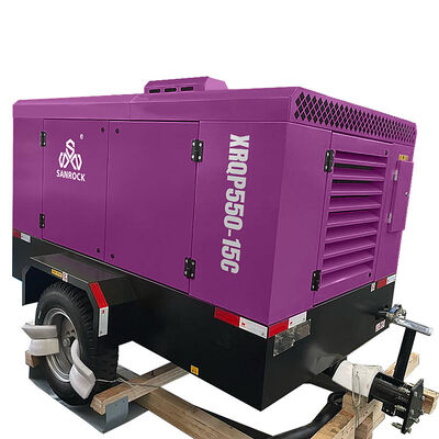 Screw Air Compressor 2 Wheels High Pressure Air Compressor Machine Small Air Compressor 