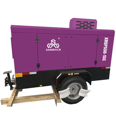 Screw Air Compressor Diesel Powered Rotary Air Compressor Machine Portable Air Compressor 