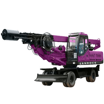Impact Rotary Drill Rig Infrastructure Projects Construction Machine Mobile Drilling Rig
