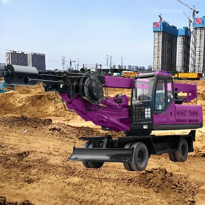 Wheel Mounted Rotary Drilling Rig Slope Stabilization Projects Engineering Drilling Machine