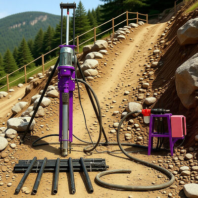 Horizontal Directional Drilling Equipment Slope Protection Operations Hydraulic DTH Drilling Rig