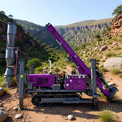 Reverse Circulation Drilling Rig with 132KW Diesel Power for 500m Drilling Depth and Hydraulic Controlling