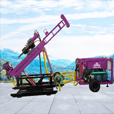 Mobile Small Core Drilling Rig High Torque and Thrust Required Diamond Core Drill Machine