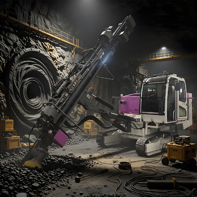 Hard Rock Blast Hole Drilling Rig Depth 21m Higher Productivity Mining Crawler Drilling Rig