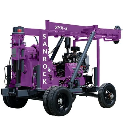Hydraulic Core Drilling Rig Gold Mining Exploration Drilling Equipment Robust Diesel Core Drilling Rig