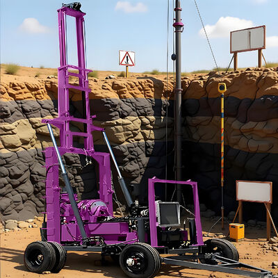 Hydraulic Core Drilling Rig Geological Mobile Drilling Rig High Efficiency Rotary Core Drilling Machine  