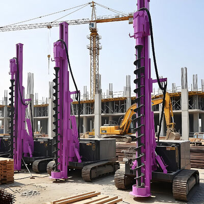 Screw Pile Driver Highway Guardrail Pile Driving Machine High Drilling Speed Pile Drilling Rig