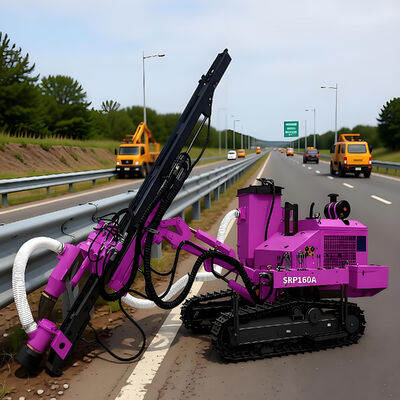 Anchor Piling Rig FIexible Angle Adjustment Hydraulic Drilling Rig Photovoltaic Pile Driver Machine 