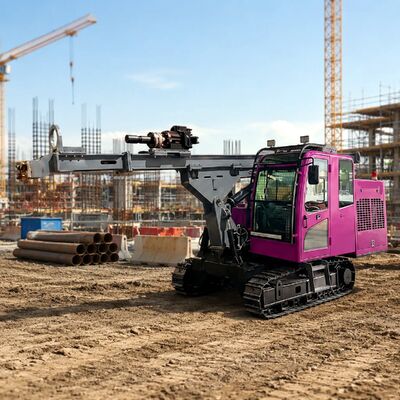 Ground Pile Drilling Rig Closed Off Dust Proof Cab Hydraulic Hammer Pile Driving Machine Diesel Pile Driver 
