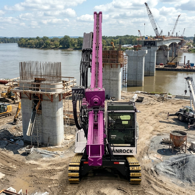 Pile Driver Machine High Frequency Impact Directly Piling Machinery Building Foundations Crawler Pile Driving Rig 