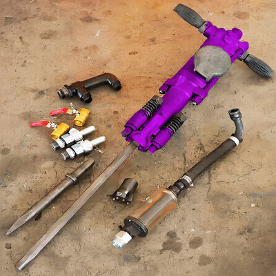 Portable Rock Drilling Machine Integrated Air Flushing and Automatic Iubrication Structure Mining Air Rock Drill