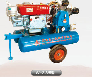 Portable Piston Air Compressor Mine Diesel Sanrock W-2.8/5  450kg Weight